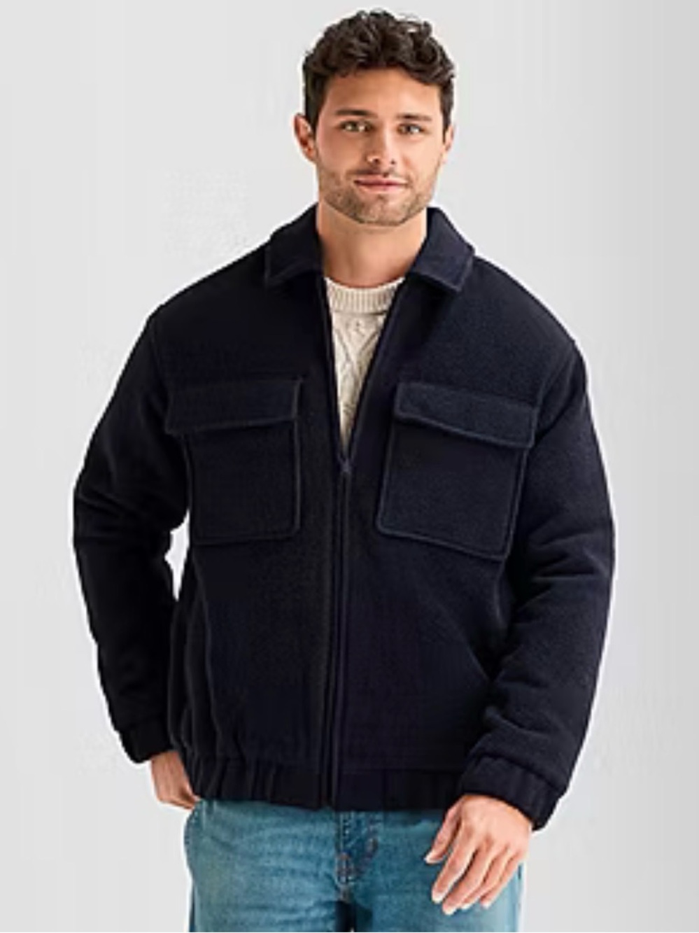 Mutual Weave Mens Midweight Bomber Jacket